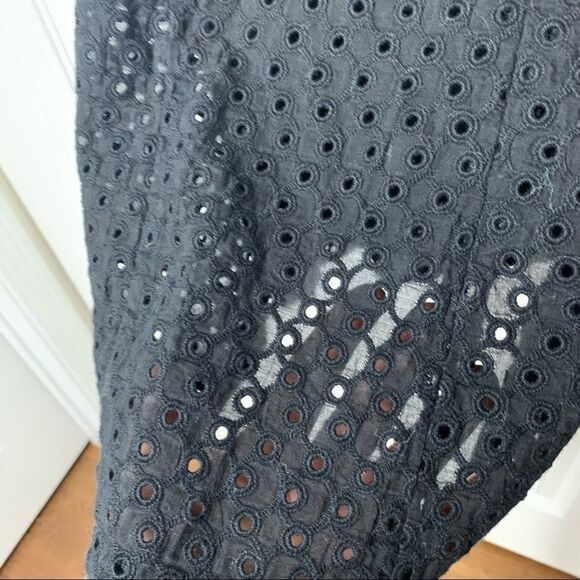 Ann Taylor Black size 4 dress with texture and ribbon - Picture 6 of 6